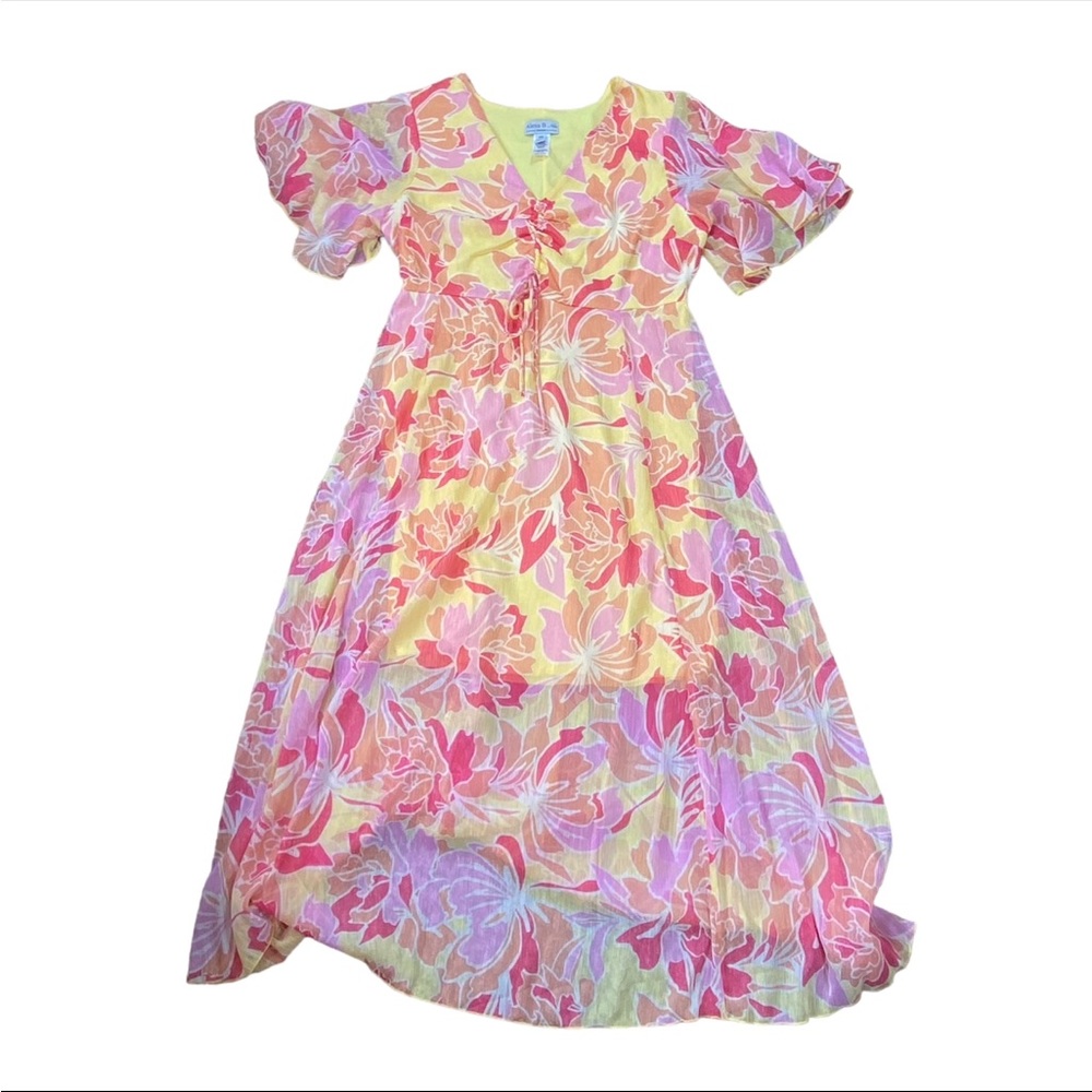 Woman’s Alexa B Nites floral multicolor dress size 14W